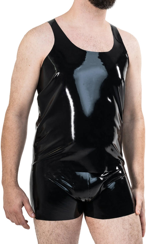 Top de látex de tirantes “Neo”