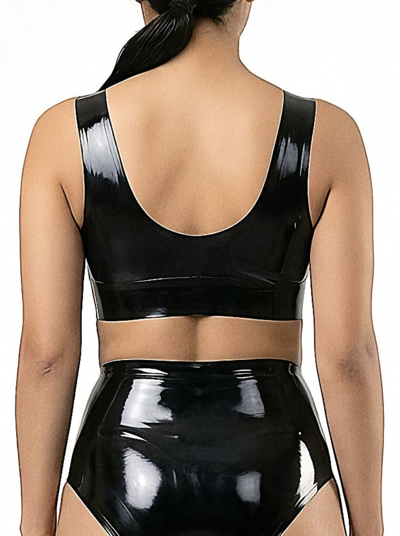 Top de látex “Trinity”