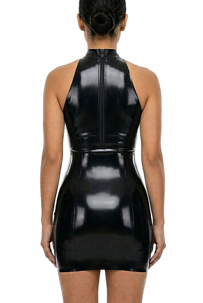 Vestido halter de látex “Trinity”